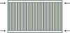 GRZEJNIK C22 550x1400 PANELOWY STALOWY DWUPŁYTOWY BOCZNY DIAMOND 55x140cm